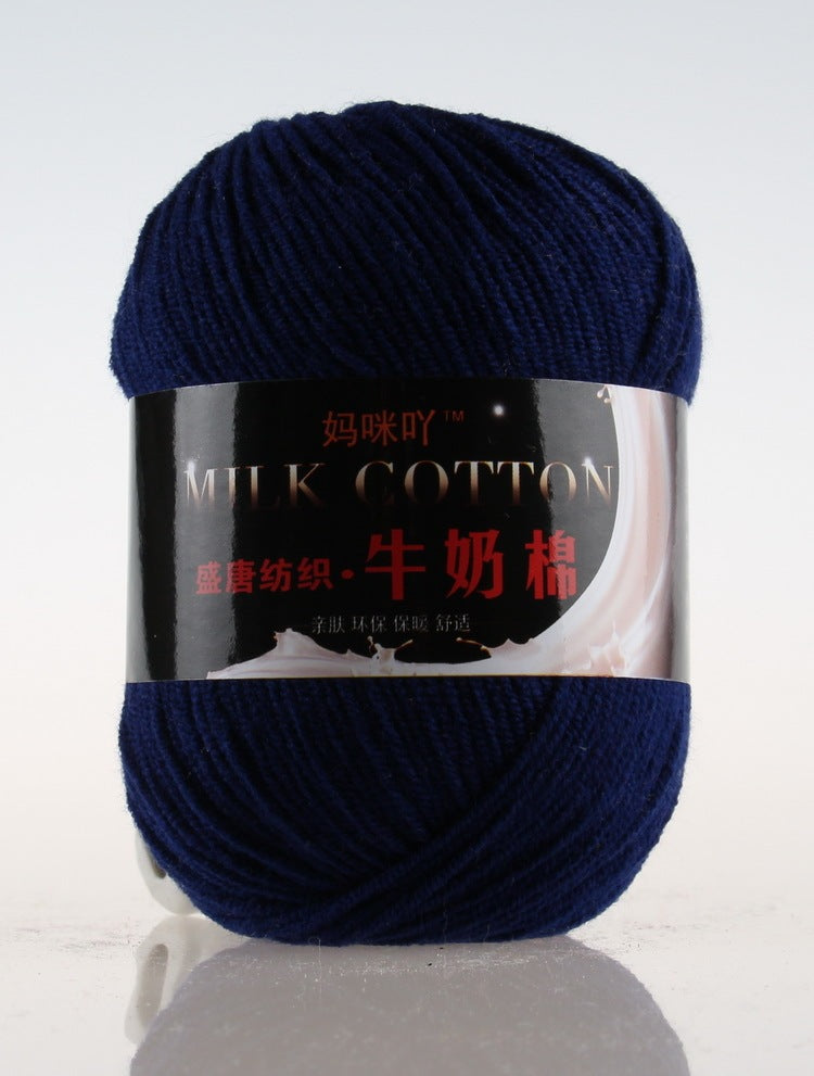 3-Strand Milk Cotton Wool DIY Doll Sweater Scarf Hat Cotton Yarn