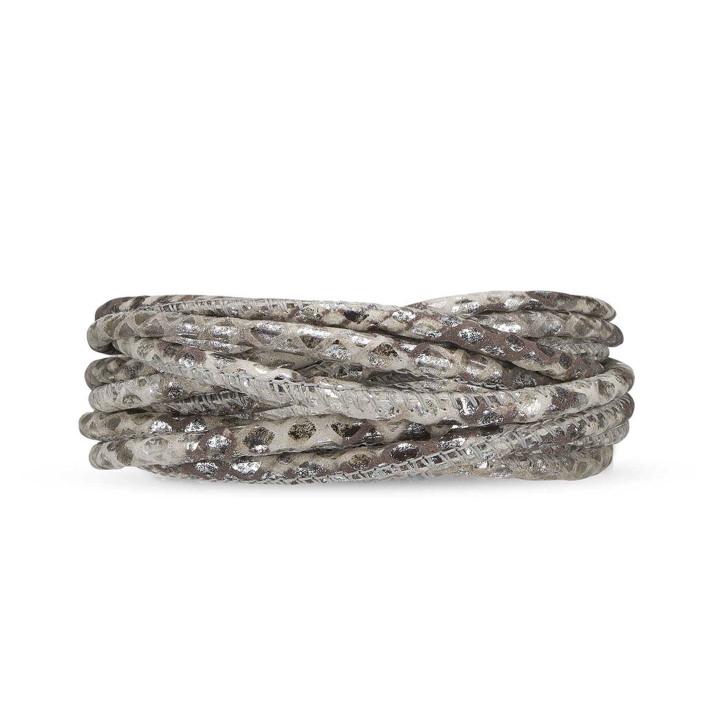 3 strenget Leather Bracelet - Snake Christina Design London