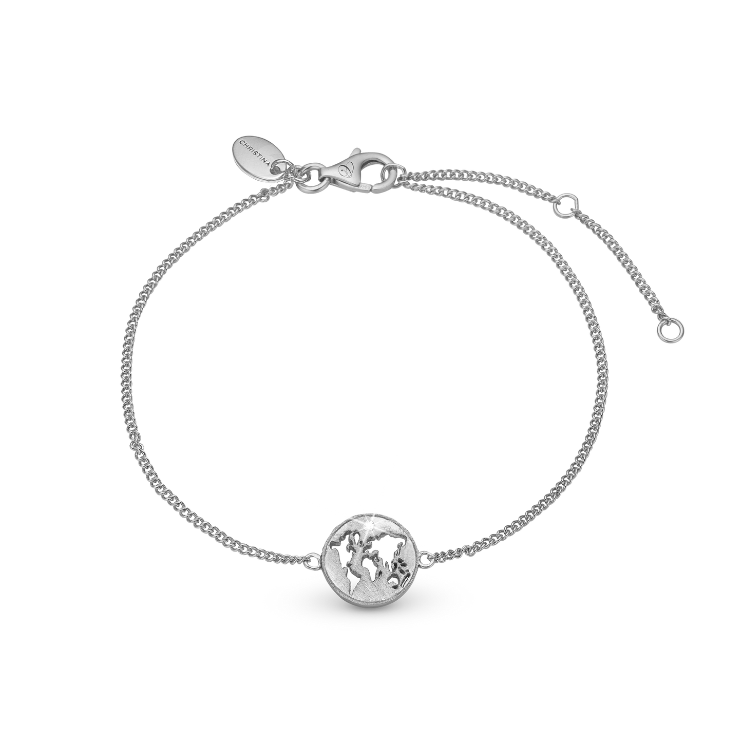 The World Bracelet - Sterling Silver with 1 Topas