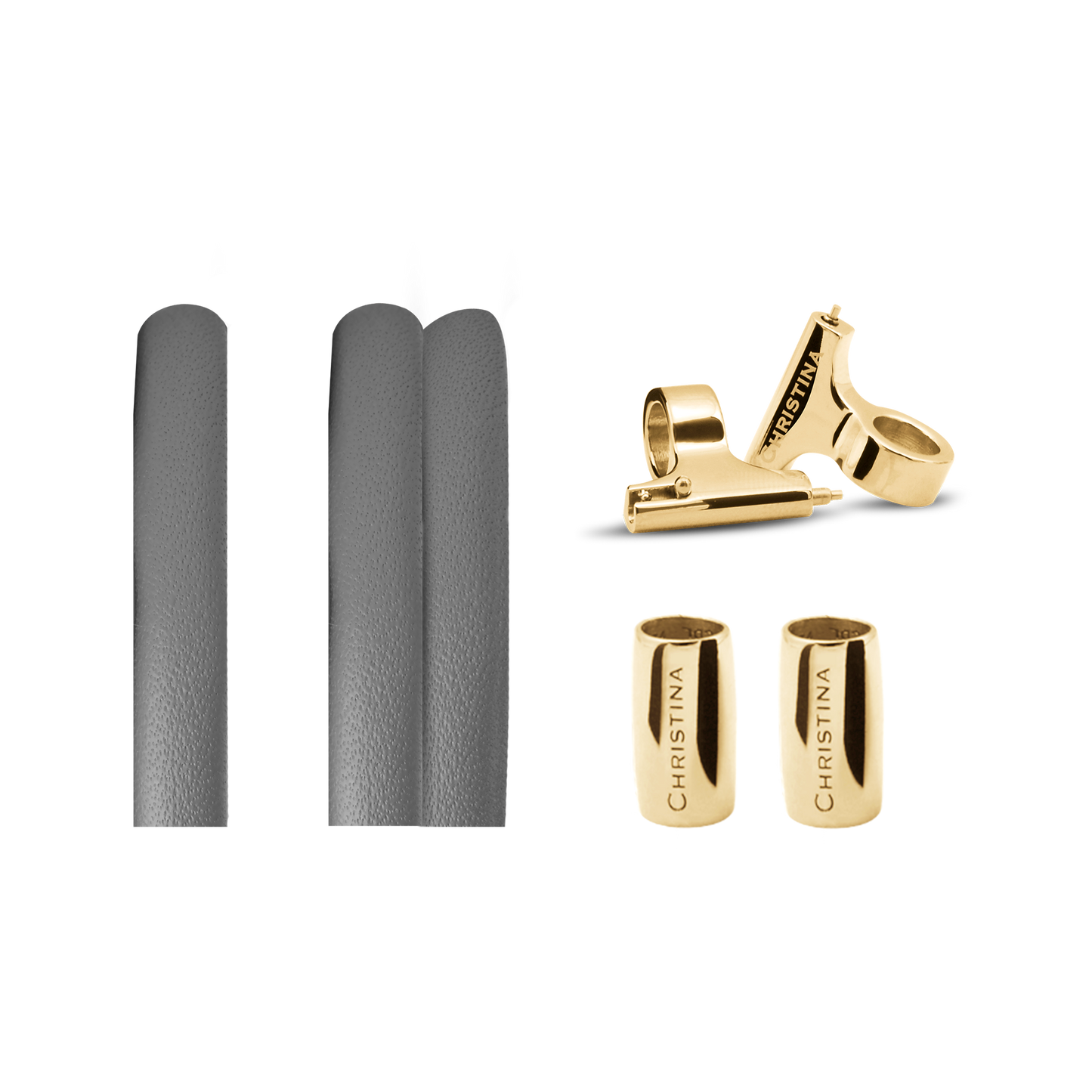 Classic Leather set for Watch - Grey - CHRISTINA