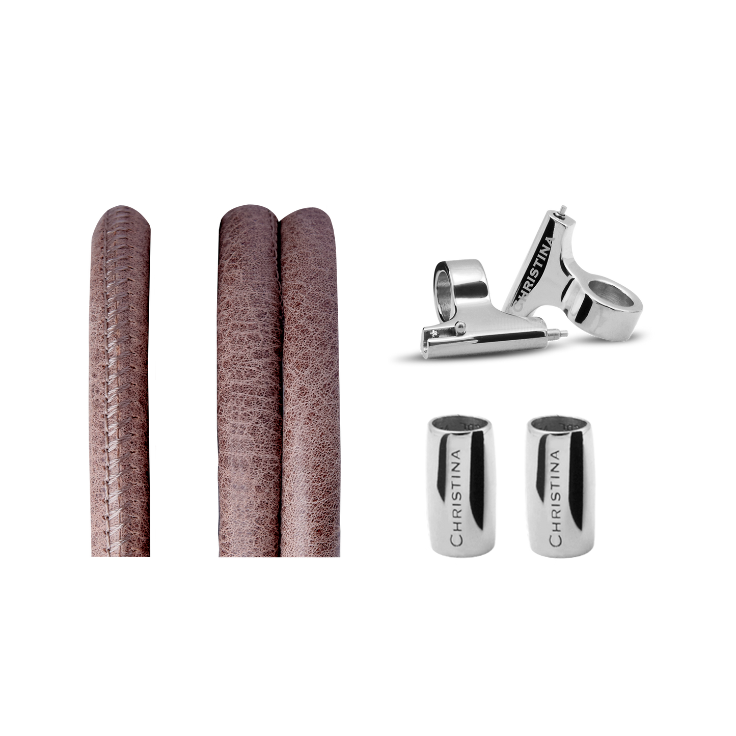 Classic Leather set for Watch - Brown - CHRISTINA