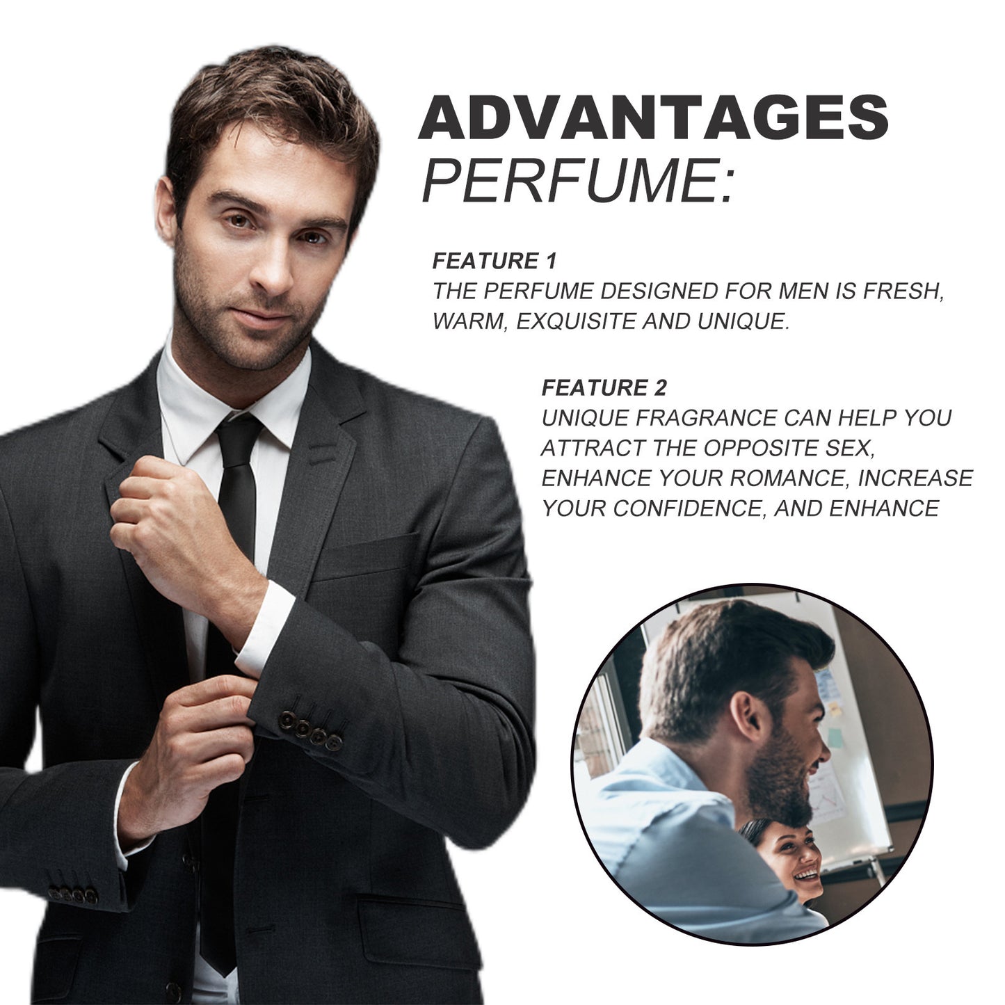 Men's Charming Fragrance Refreshing Gentle Release Atmospheric Perfume