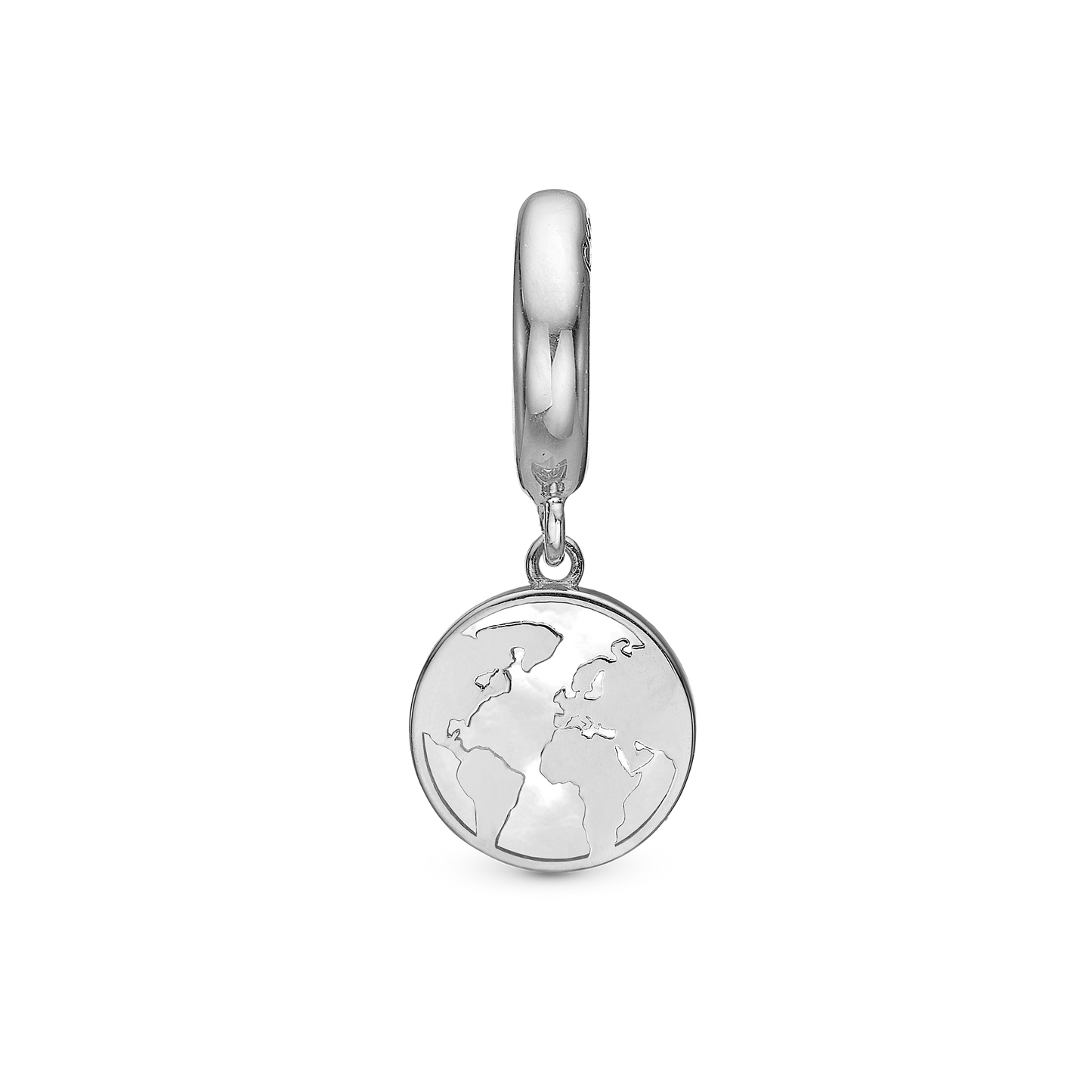 The World perleMum Drop Earring Charm 6 mm for Bracelet - Polished Sterling Silver