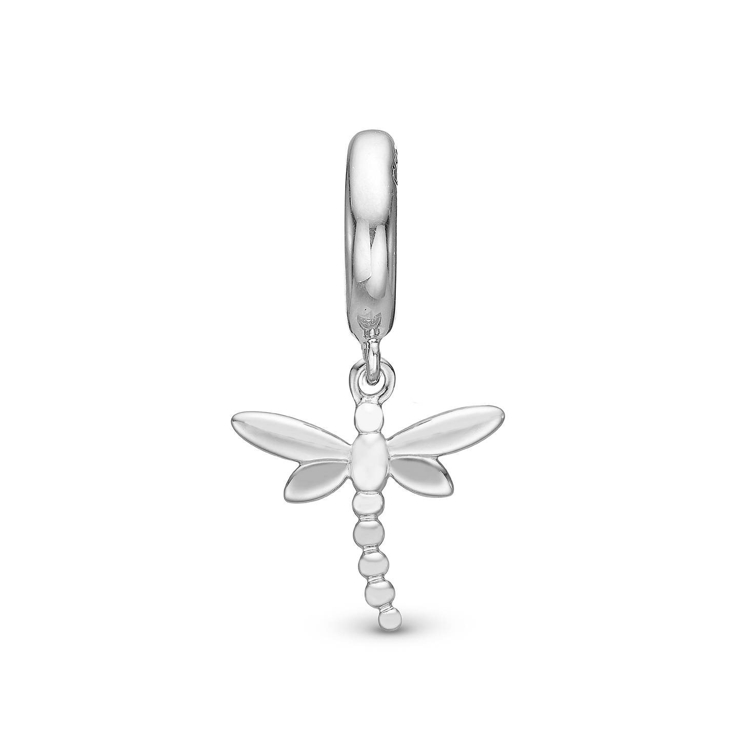 Dragonfly Drop Earring Charm 6 mm for Bracelet - Sterling Silver