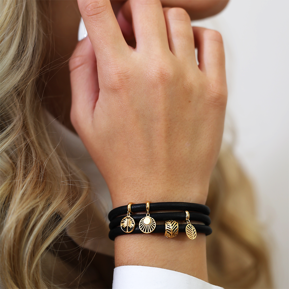 Sunset Charms with sølvBracelet - CHRISTINA