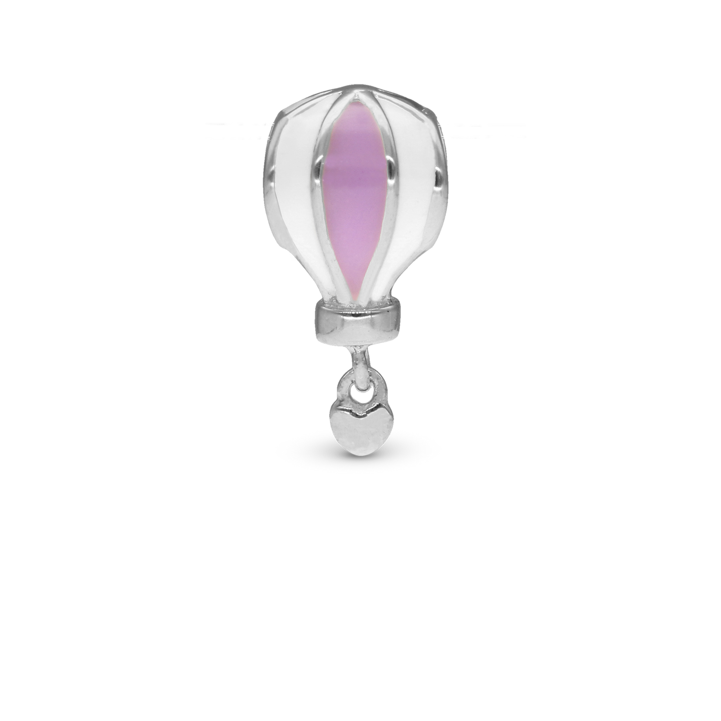 7th Heaven Charm 6 mm for Classic Leather Bracelet - Polished Sterling Silver