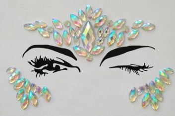 Adhesive Gems Rhinestone Temporary Tattoo Jewels Festival Party Body Glitter Stickers Temporary Tattoos Sticke 094