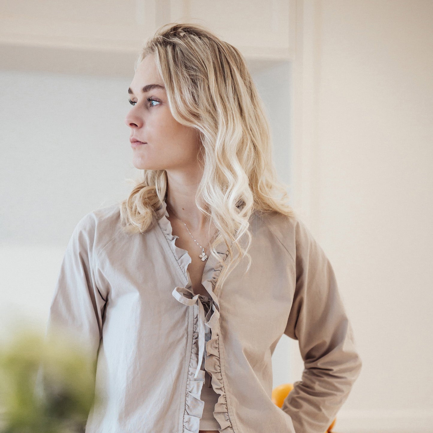 FoWatch Leaf Clover Earring Pendant - Matte Sterling Silver