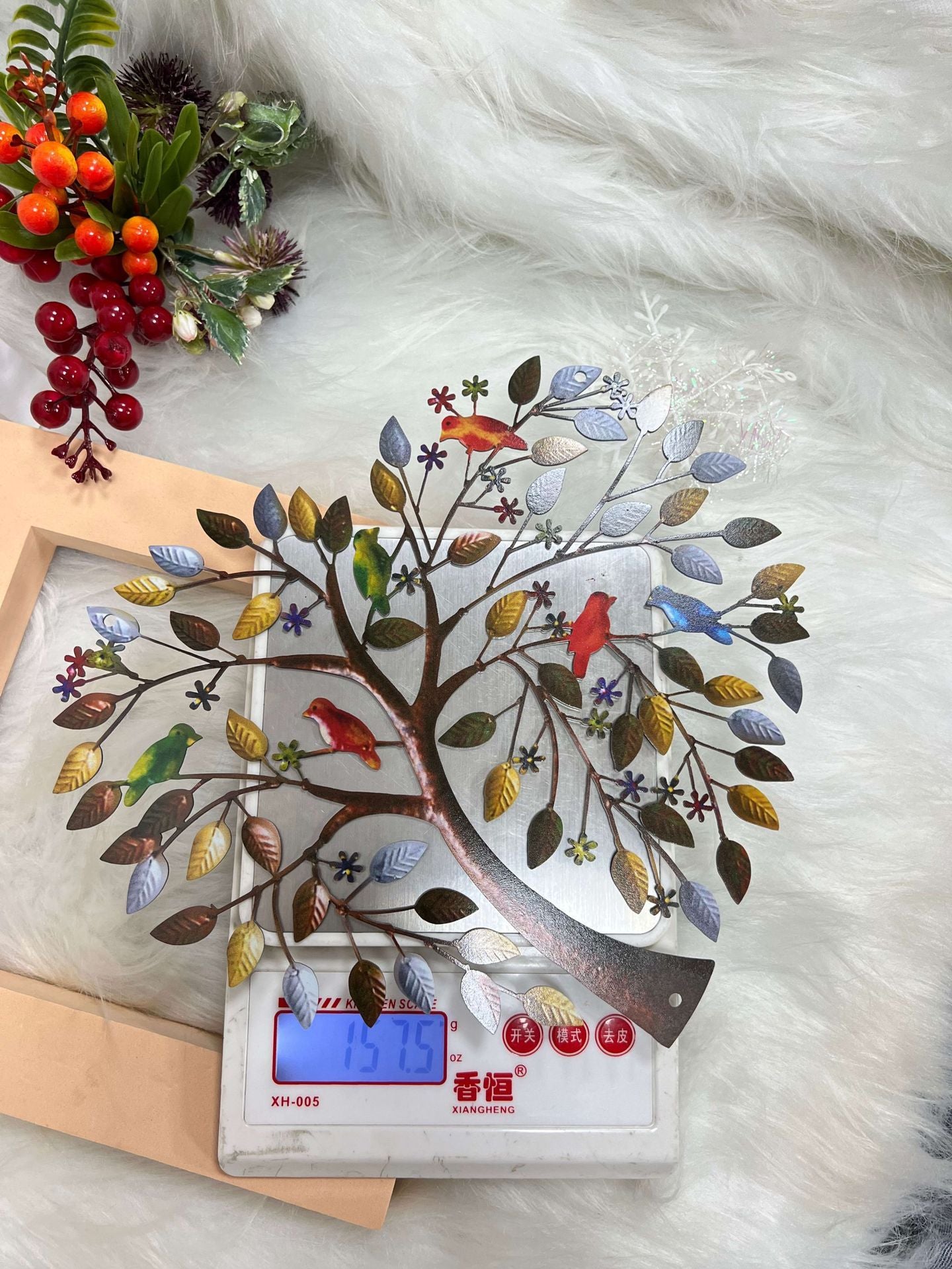 Metal Wall Art Heart-shaped Tree Of Life Ornament