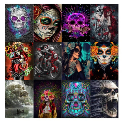 Diamond Painting Horror Skull Art Mosaic Home Wall Decoration