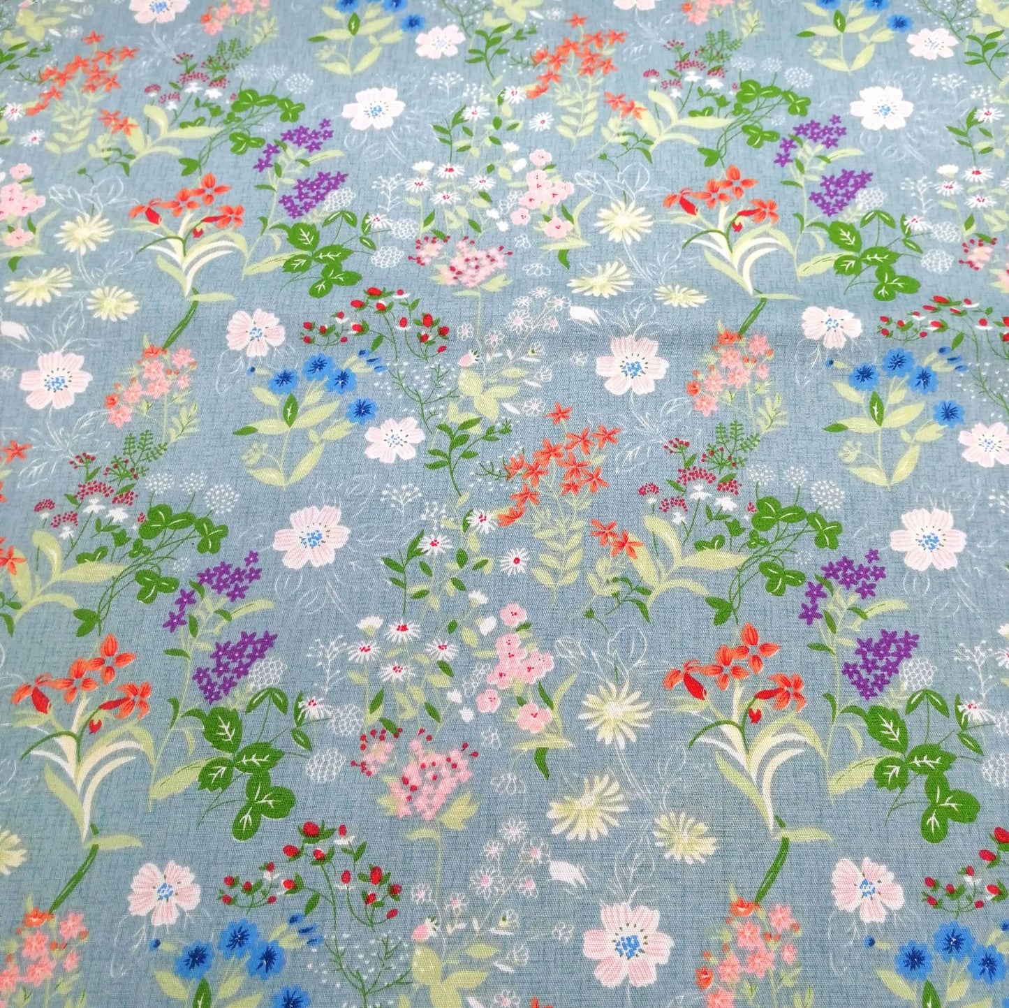 Cotton Twill Printed Cloth DIY Handmade Patchwork Floral Cloth Cotton Bedding Fabric