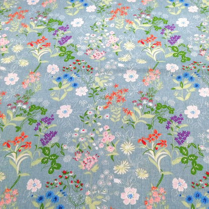 Cotton Twill Printed Cloth DIY Handmade Patchwork Floral Cloth Cotton Bedding Fabric