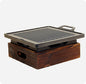 Wooden Seat Korean Style Grill Pan Grill Household Smokeless