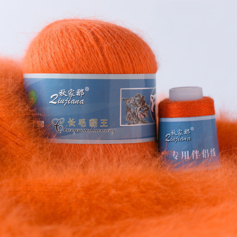 Long-haired mink woolen yarn