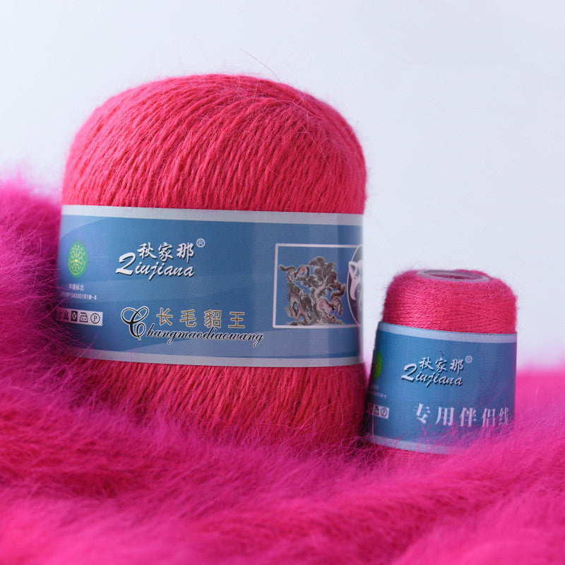 Long-haired mink woolen yarn