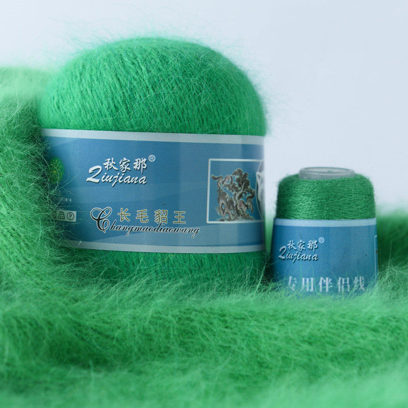 Long-haired mink woolen yarn