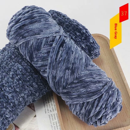 Chenille Gold Velvet Thick Knitting Wool Yarn Ball Scarf Sweater Doll Woven Material Kit