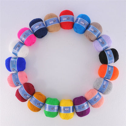 Long-haired mink woolen yarn