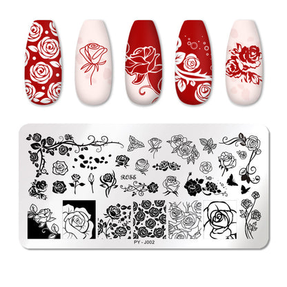 Manicure printing template