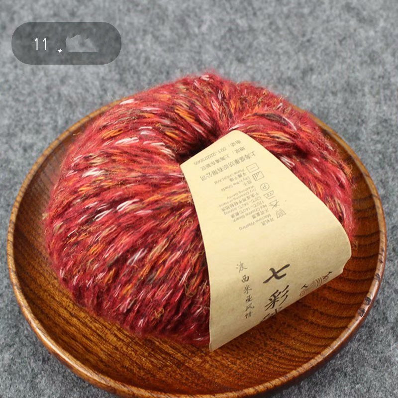 Colorful Woolen Yarn Handmade Crochet Diy Scarf Thread Sweater Hat Thread Medium Thick Woolen Ball