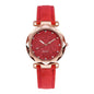 Ladies fashion Korean Rhinestone Rose Gold Quartz Watch Female