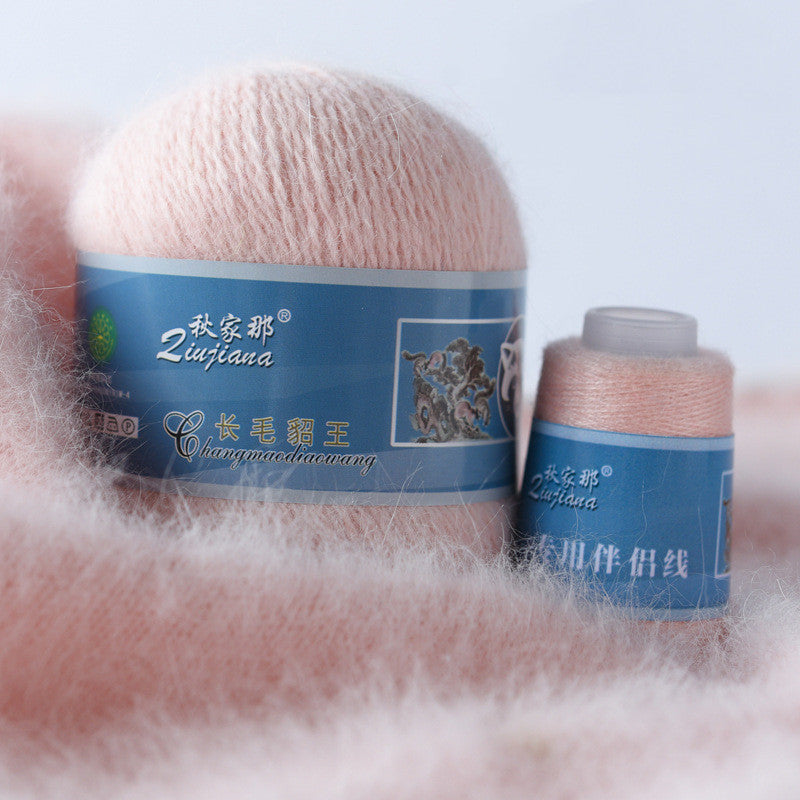 Long-haired mink woolen yarn