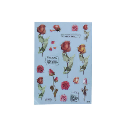 More Than Crystal Glue Flowers Material Stickers