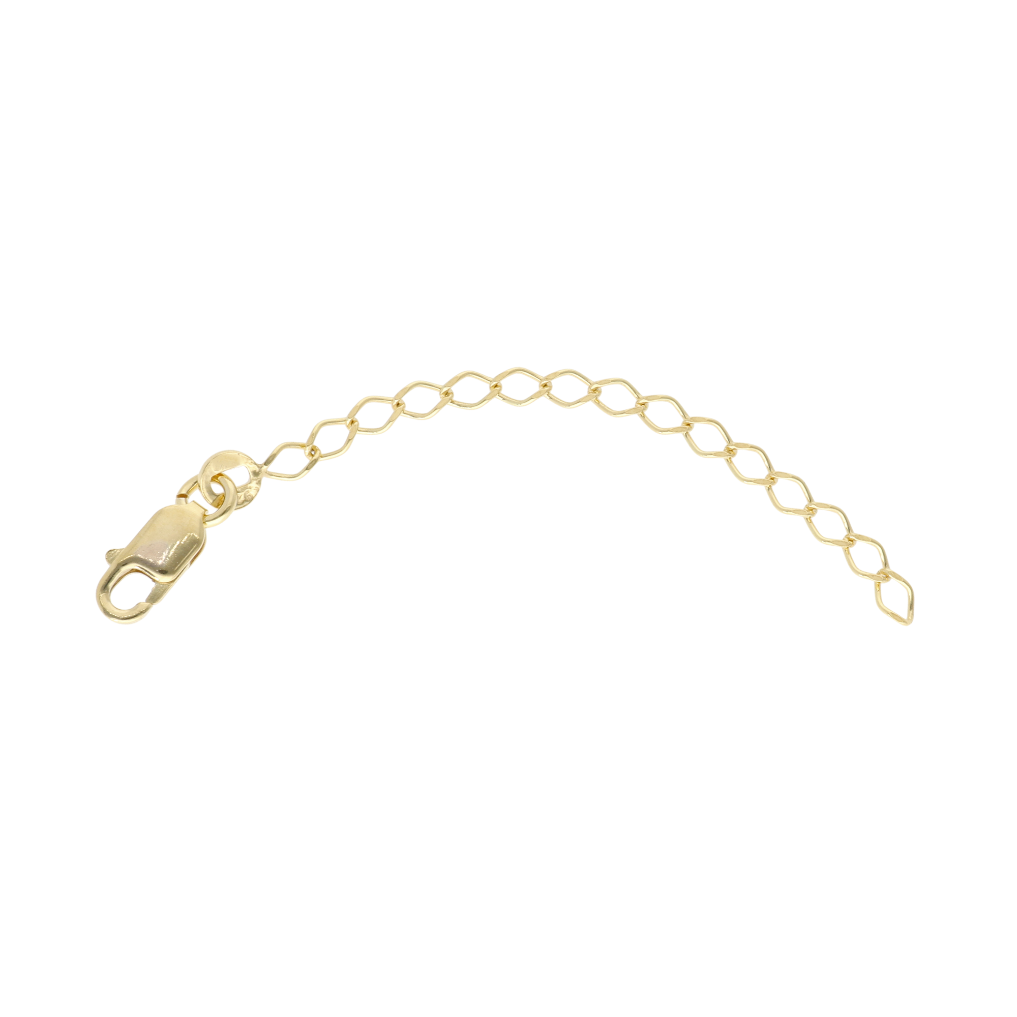 Forlænger for Bracelet/Ankle/Necklace Bracelet - Polished Gold Plated Sterling Silver
