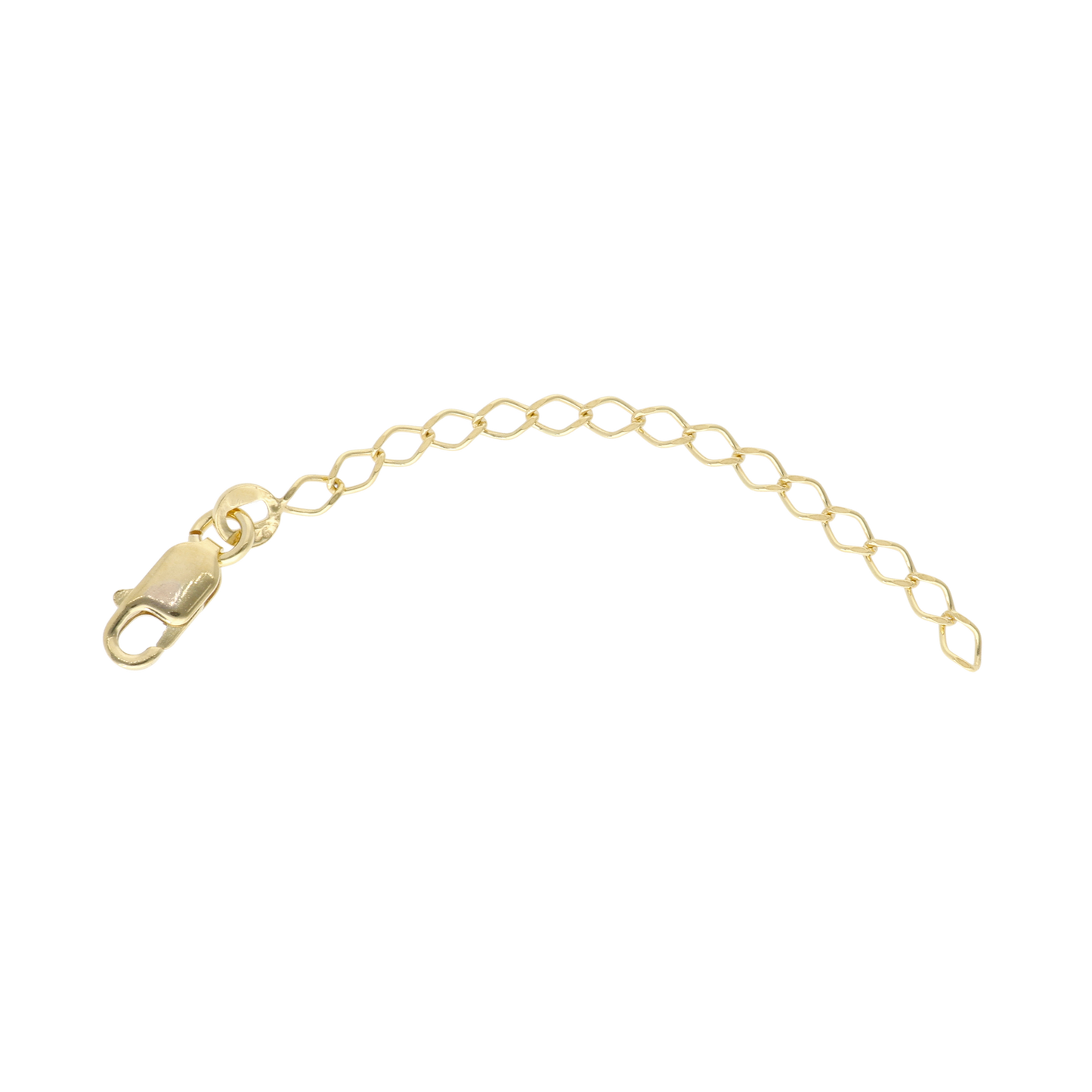 Forlænger for Bracelet/Ankle/Necklace Bracelet - Polished Gold Plated Sterling Silver