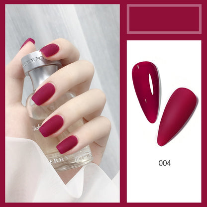 New Milk Tea Nude Color Popular Cherries Milky White Nail Shop Dedicated