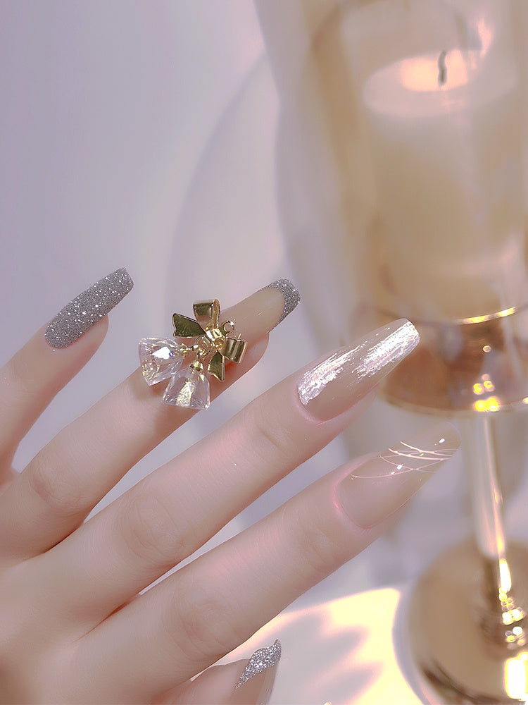 Transparent Symphony Bowknot Wind Chime Metal Decoration