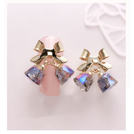 Transparent Symphony Bowknot Wind Chime Metal Decoration