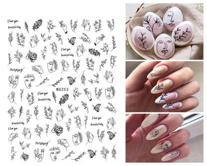 Summer Graffiti Ultra-thin Adhesive Nail Stickers