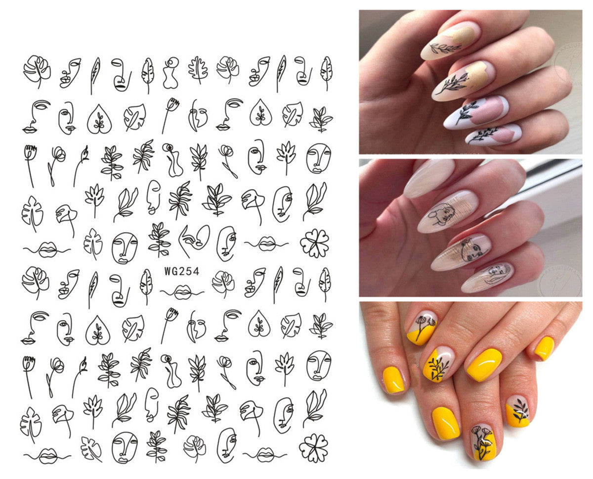 Summer Graffiti Ultra-thin Adhesive Nail Stickers