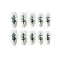 Long Pointed U.S. Dollar Dollar Money Fake Nail Patch