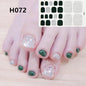 Removable Nail Metal Toe Nail Sticker