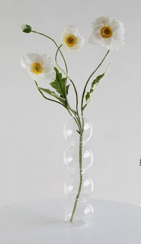 Transparent Glass Gourd Small Vase Flower Arrangement Ddried Flowers Hydroponics