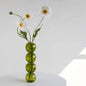Transparent Glass Gourd Small Vase Flower Arrangement Ddried Flowers Hydroponics