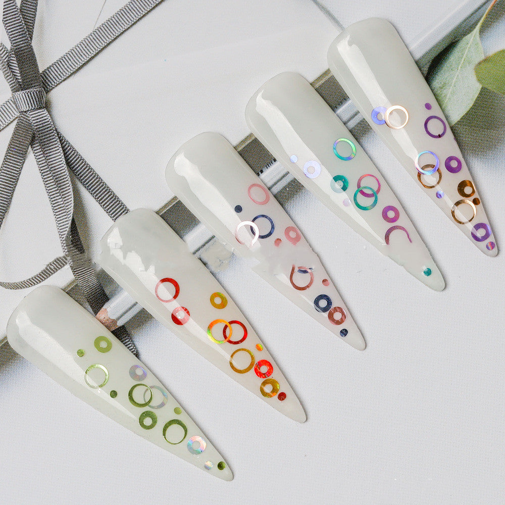 Leichte und elegante Nagelverstärkung Bright Slice 12 Farben Hohlnagel