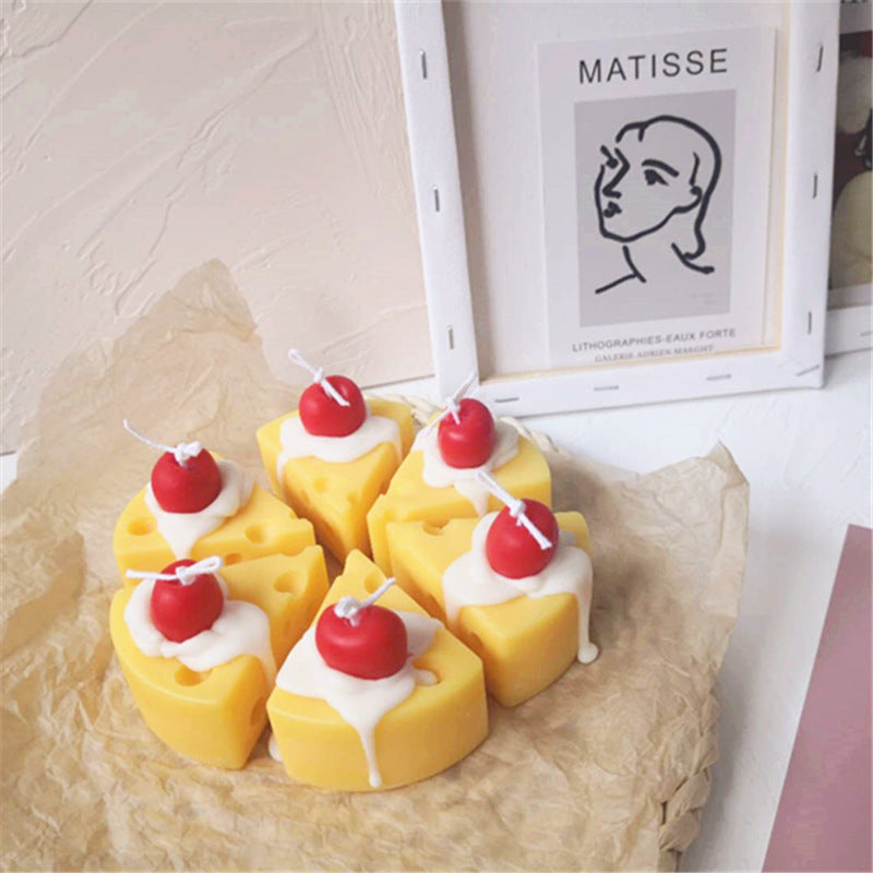 Käseduftkerze, süße Schlafzimmerdekoration, Fotorequisiten, Geschenkidee für die Freundin