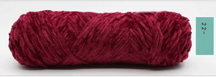 Chenille Gold Velvet Yarn Hook Shoe Thread