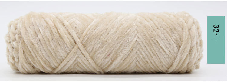 Chenille Gold Velvet Yarn Hook Shoe Thread