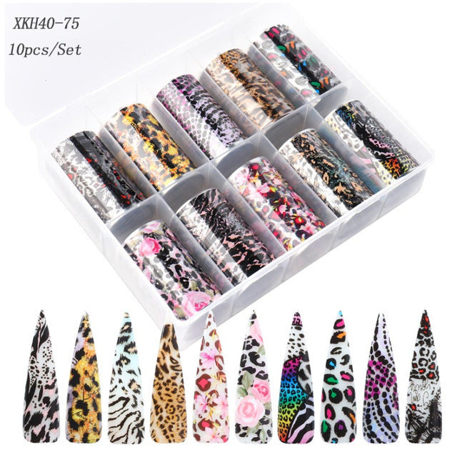 Nagelsticker Schlangenhaut Tiermaserung Nagelstern Papier Transferpapier Laserpapier
