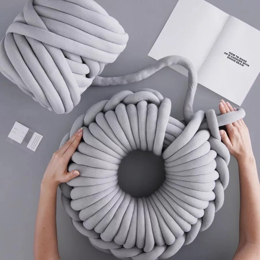 Super Thick Chunky Yarn Cotton Tube Yarn Merino Wool