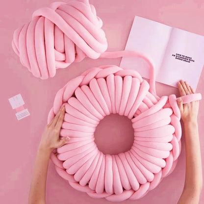 Super Thick Chunky Yarn Cotton Tube Yarn Merino Wool