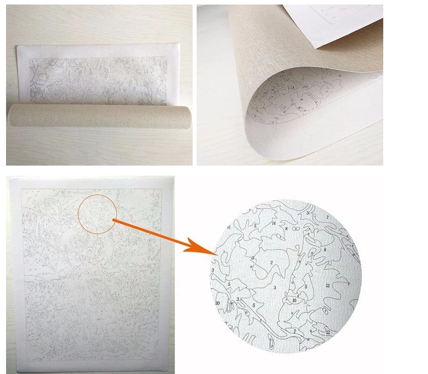 Beautiful Flowers-DIY Digital Painting Kit-Decoration