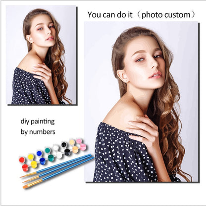 Blue And White Flowers Digital Painting