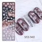 Nail print small long steel plate