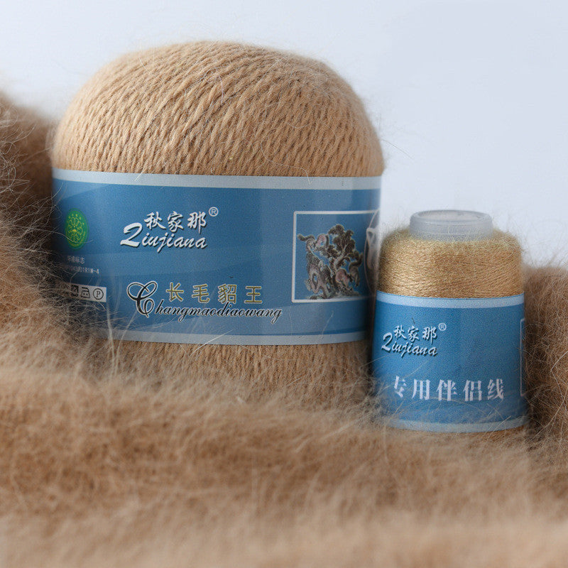 Long-haired mink woolen yarn