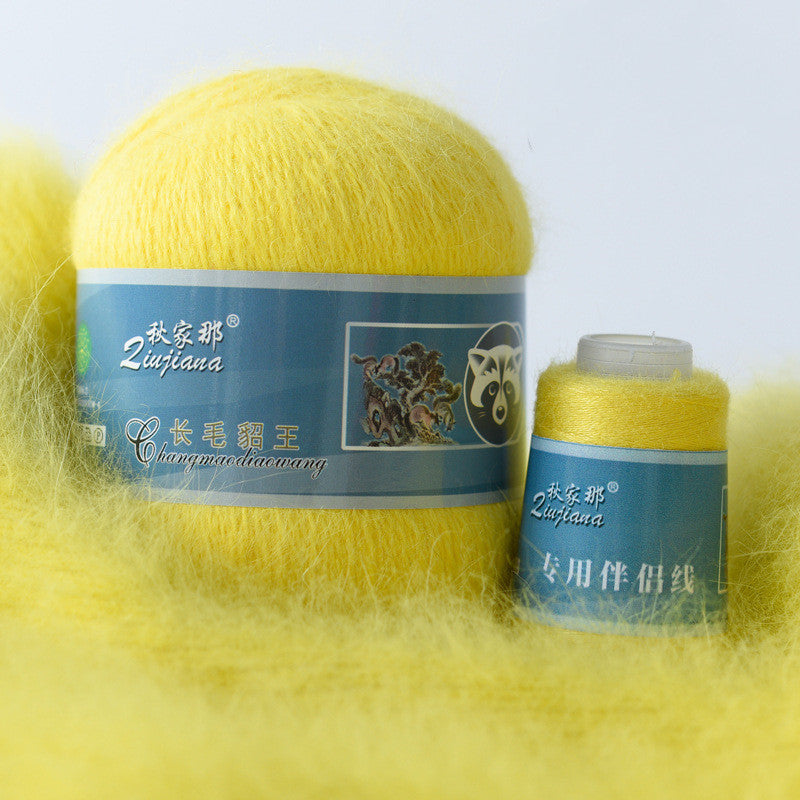 Long-haired mink woolen yarn